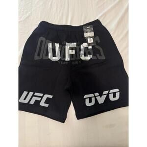 OVO x UFC Black Sweat Shorts Size S (NEW)